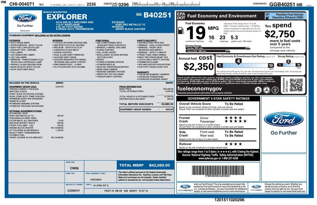 2016 Ford Explorer XLT