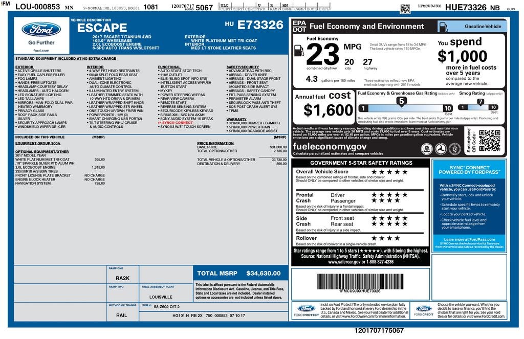 2017 Ford Escape Titanium