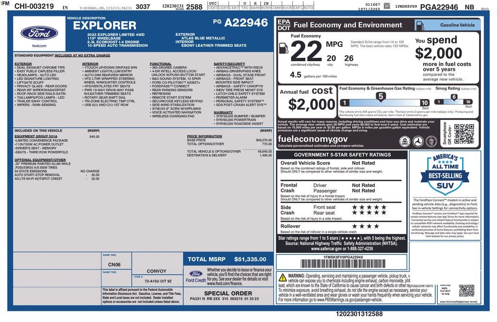 2023 Ford Explorer Limited