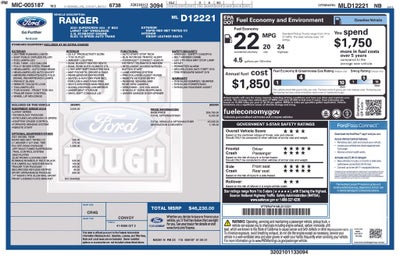 2021 Ford Ranger Lariat 501A Sport FX4