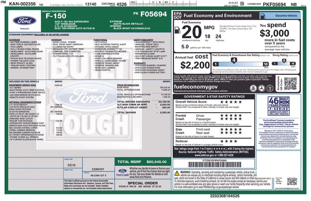 2023 Ford F-150 XLT 302A Sport