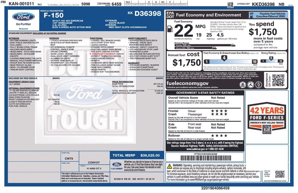 2019 Ford F-150 XLT