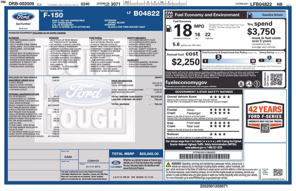 2020 Ford F-150 Lariat
