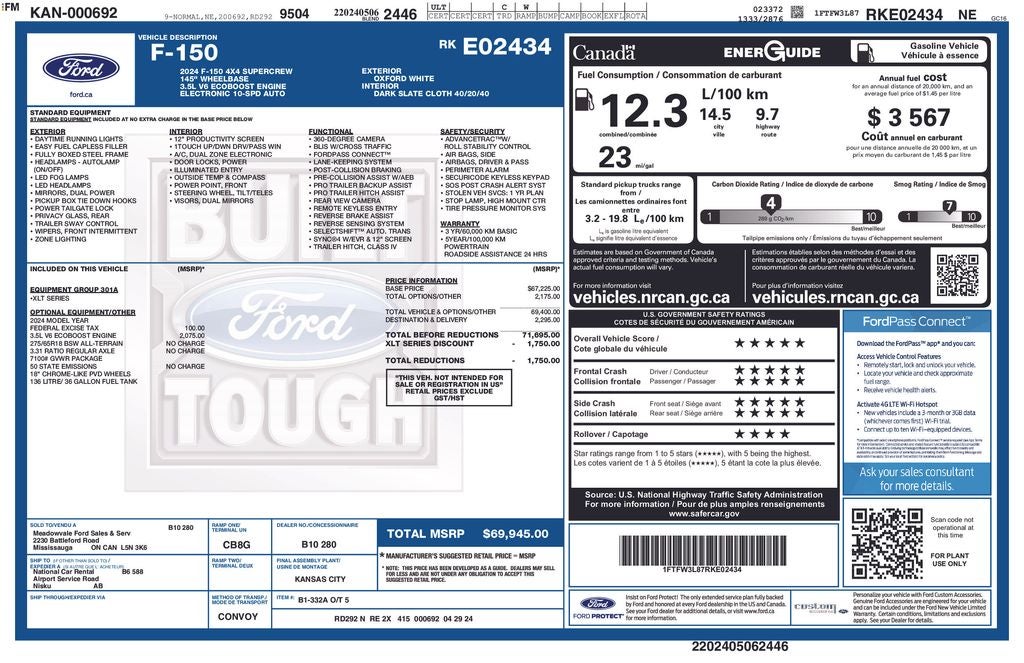 2024 Ford F-150 XLT