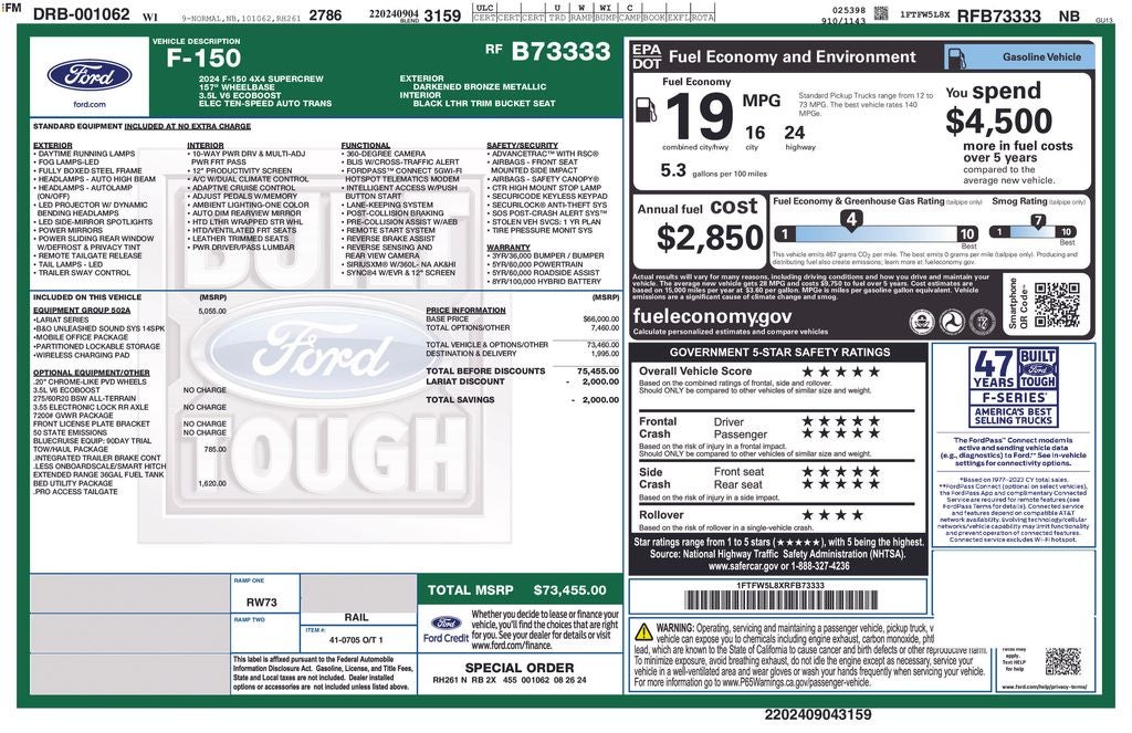 2024 Ford F-150 LARIAT