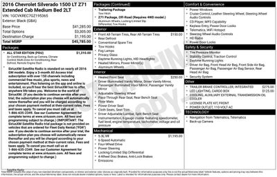 2016 Chevrolet Silverado 1500 LT LT2