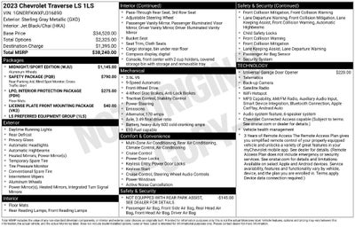 2023 Chevrolet Traverse LS w/1LS