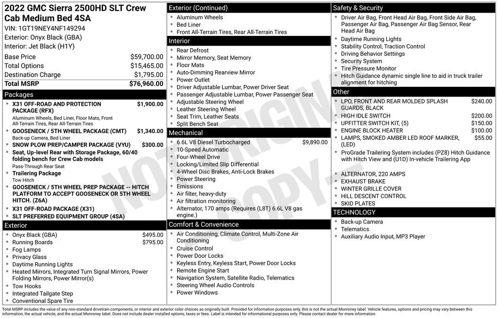 2022 GMC Sierra 2500HD SLT