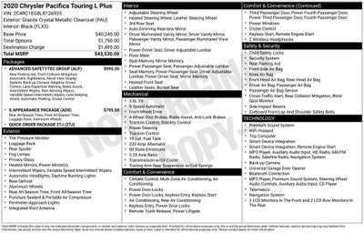 2020 Chrysler Pacifica Touring L Plus