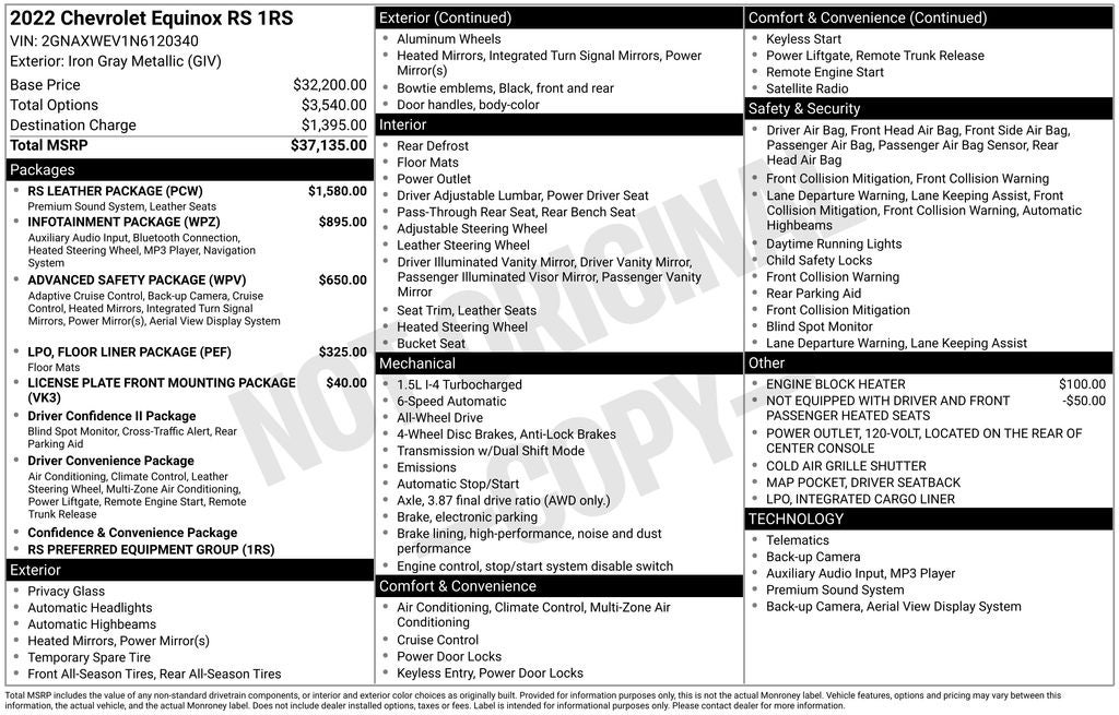 2022 Chevrolet Equinox RS
