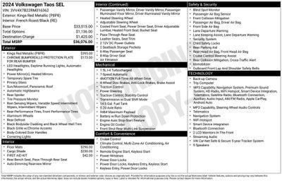 2024 Volkswagen Taos 1.5T SEL