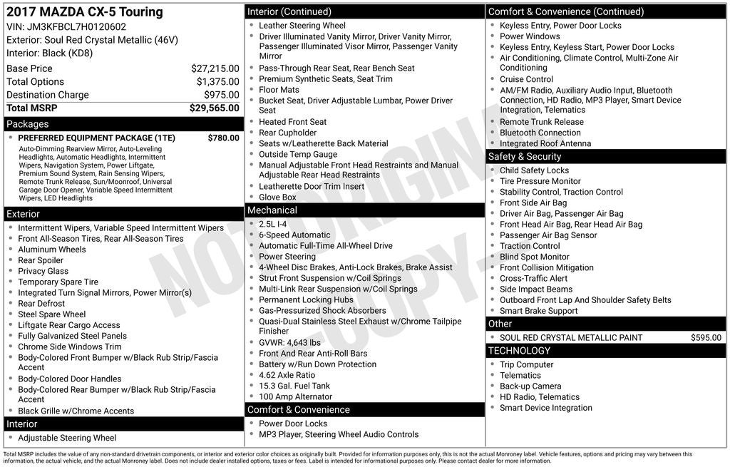 2017 Mazda Mazda CX-5 Touring