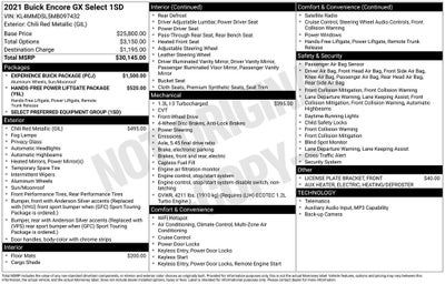 2021 Buick Encore GX Select