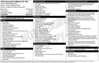 2022 Chevrolet TrailBlazer RS