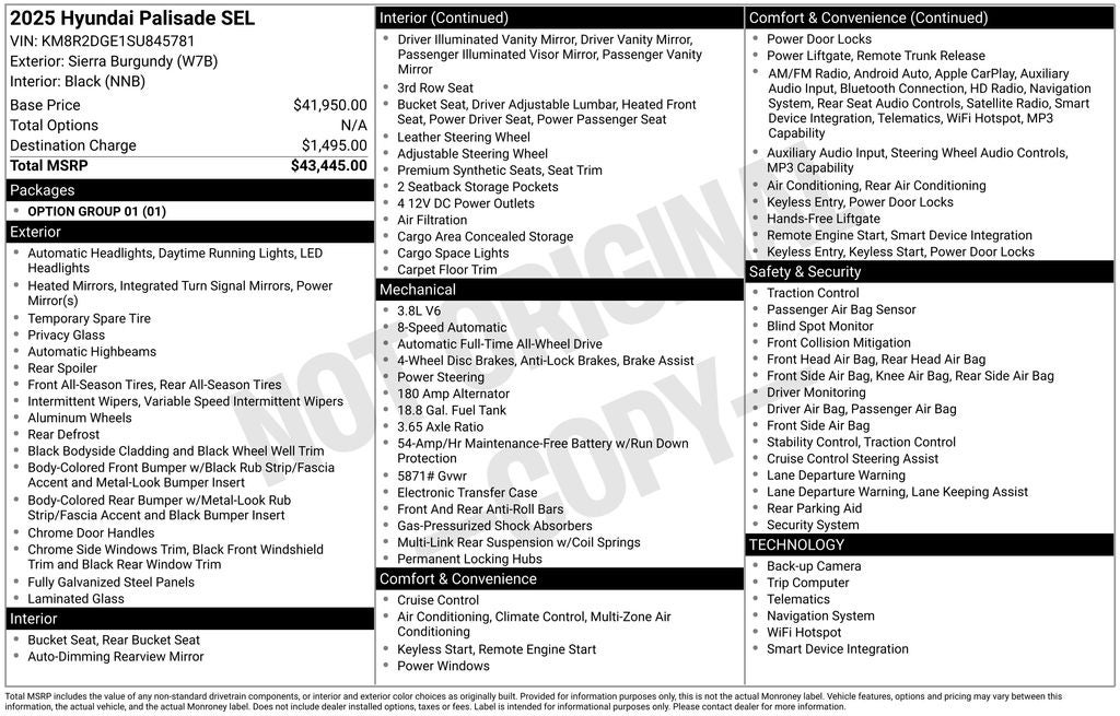 2025 Hyundai Palisade SEL