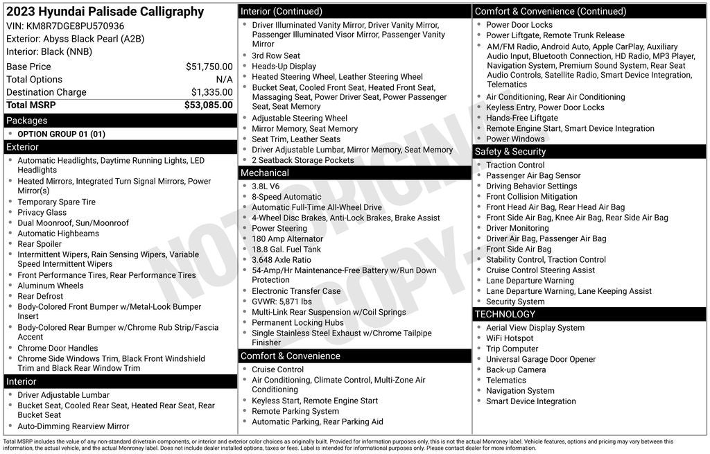 2023 Hyundai Palisade Calligraphy